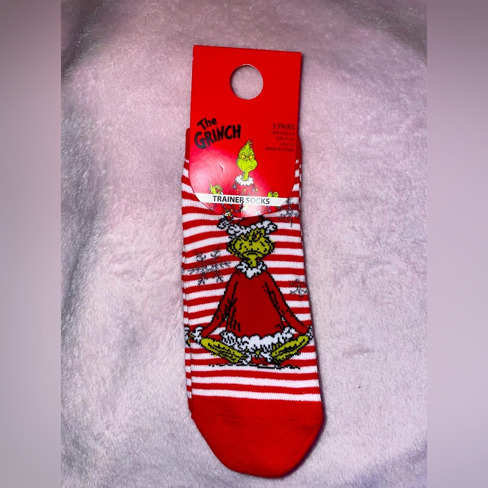 ⚡️Grinch Christmas Women's Ankle Socks • 3 pairs